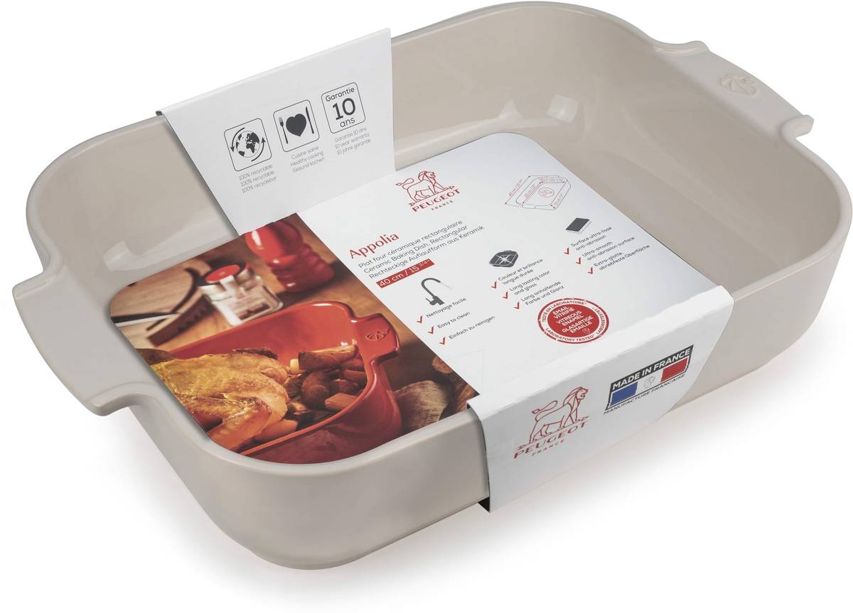 Peugeot Appolia Keramická zapékací mísa, 40 cm, slonová kost