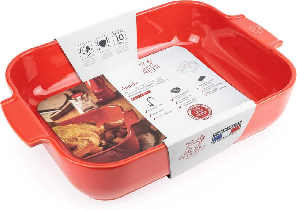 Peugeot Appolia Keramická zapékací mísa, 40 cm, červená