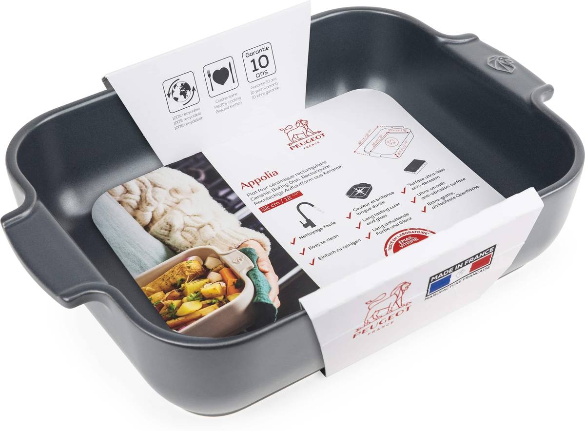 Peugeot Appolia Keramická zapékací mísa, 32 cm, šedá břidlicová
