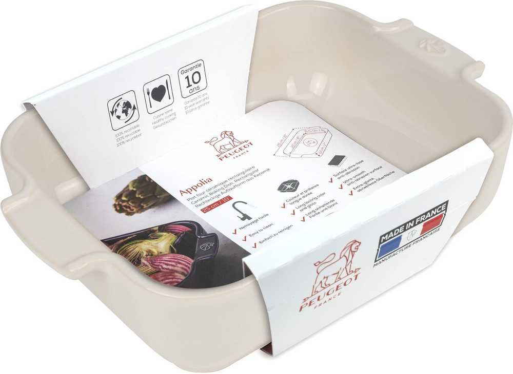 Peugeot Appolia Keramická zapékací mísa, 25 cm, slonová kost