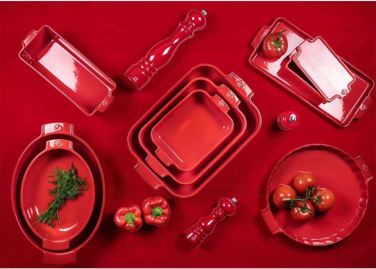 Peugeot Appolia Keramická zapékací mísa, 25 cm, červená