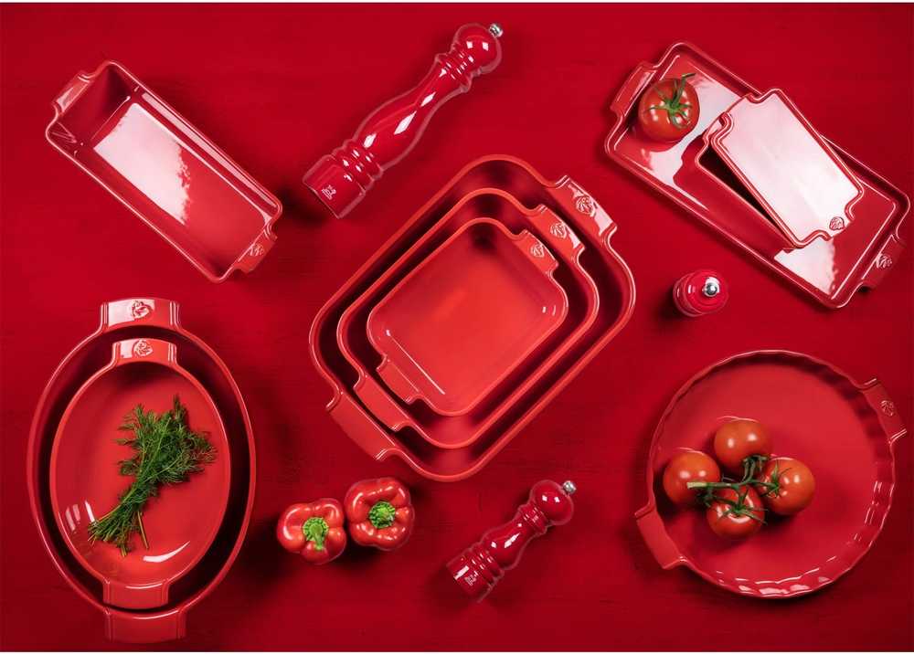 Peugeot Appolia Keramická zapékací mísa, 25 cm, červená