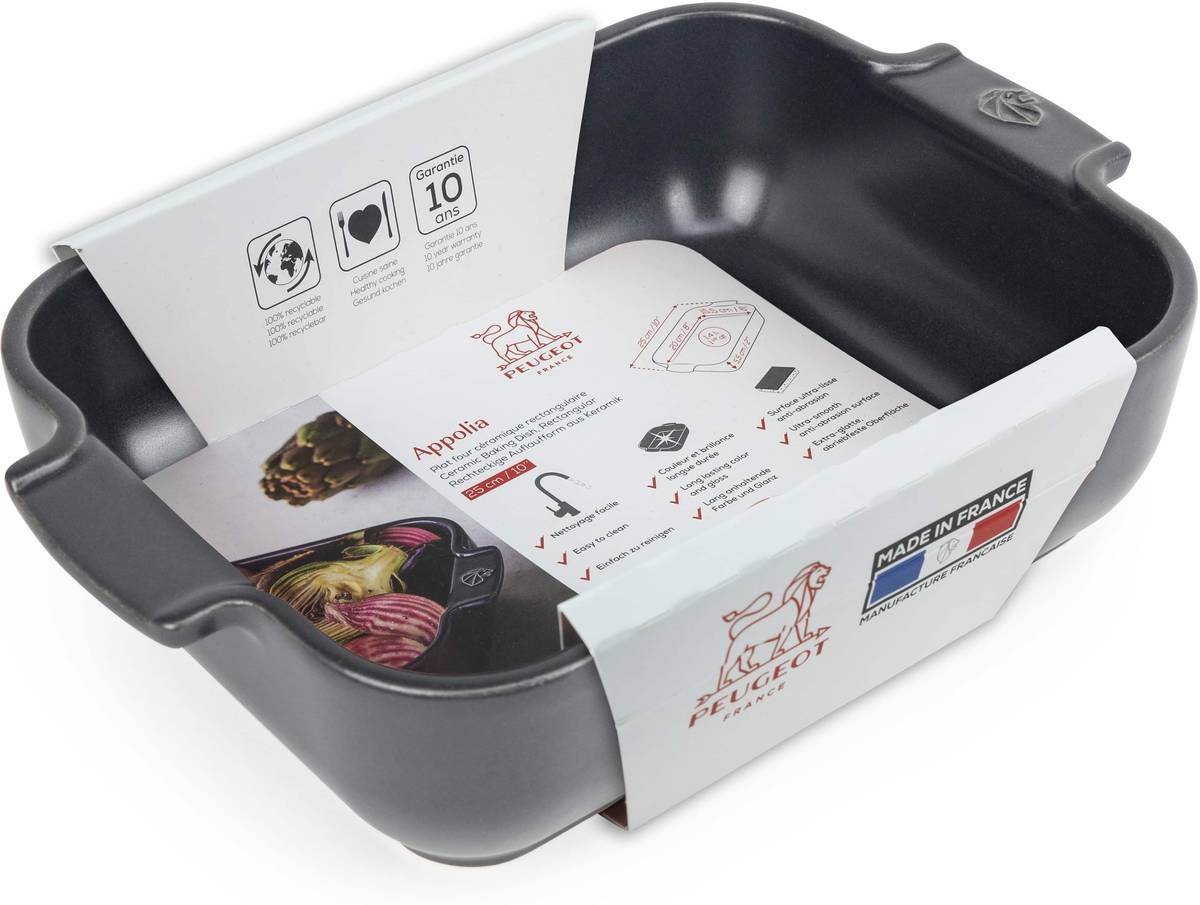 Peugeot Appolia Keramická zapékací mísa, 25 cm, šedá břidlicová