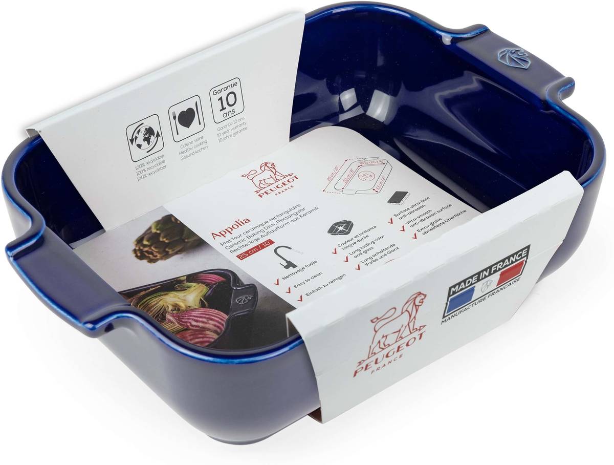 Peugeot Appolia Keramická zapékací mísa, 25 cm, tmavě modrá
