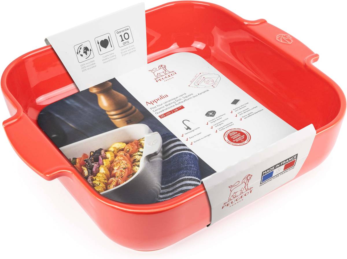 Peugeot Appolia Keramická zapékací mísa, 36 cm, červená