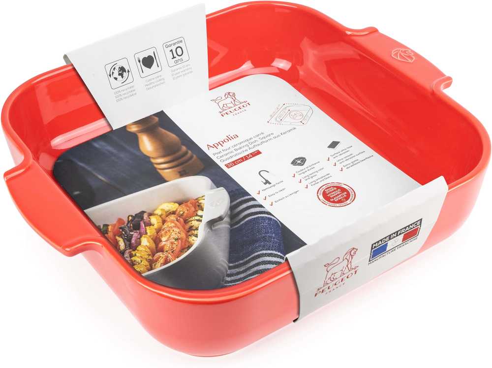 Peugeot Appolia Keramická zapékací mísa, 36 cm, červená