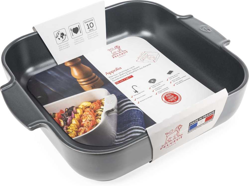 Peugeot Appolia Keramická zapékací mísa, 36 cm, šedá břidlicová