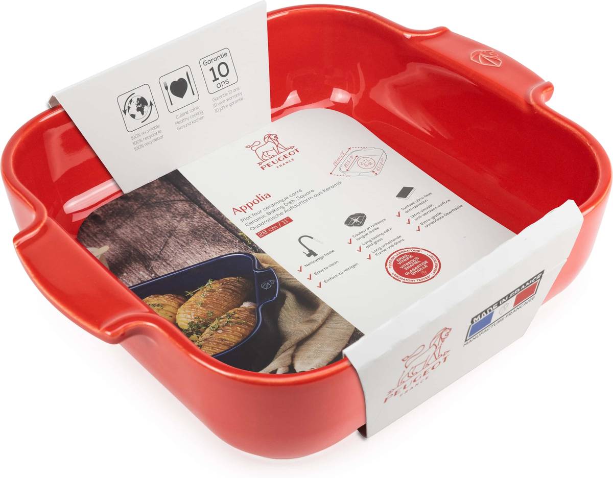 Peugeot Appolia Keramická zapékací mísa, 28 cm, červená