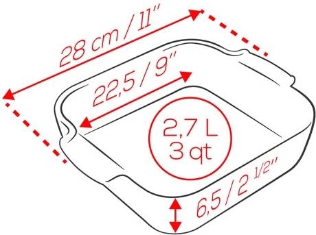 Peugeot Appolia Keramická zapékací mísa, 28 cm, tmavě modrá