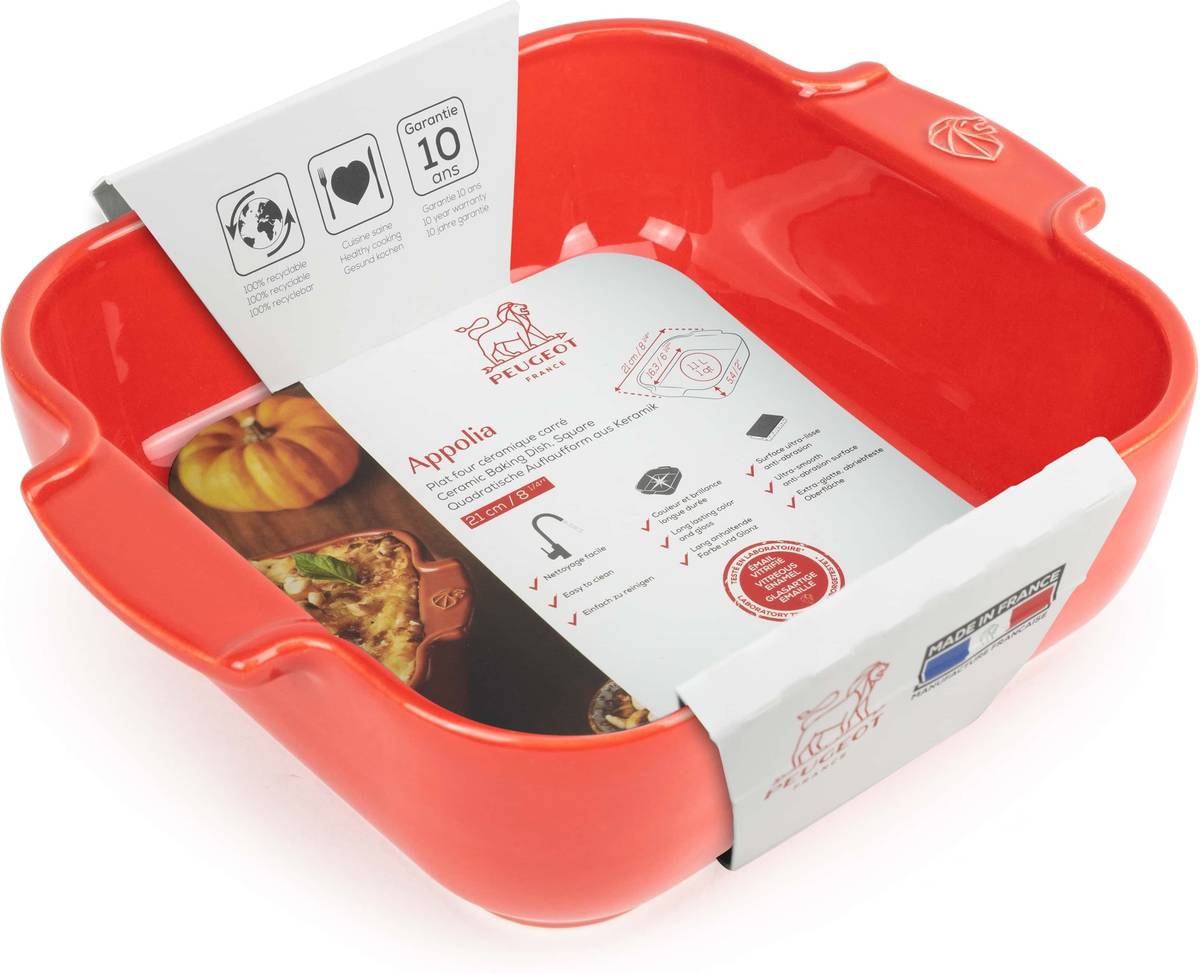 Peugeot Appolia Keramická zapékací mísa, 21 cm, červená