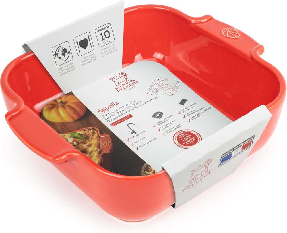 Peugeot Appolia Keramická zapékací mísa, 21 cm, červená