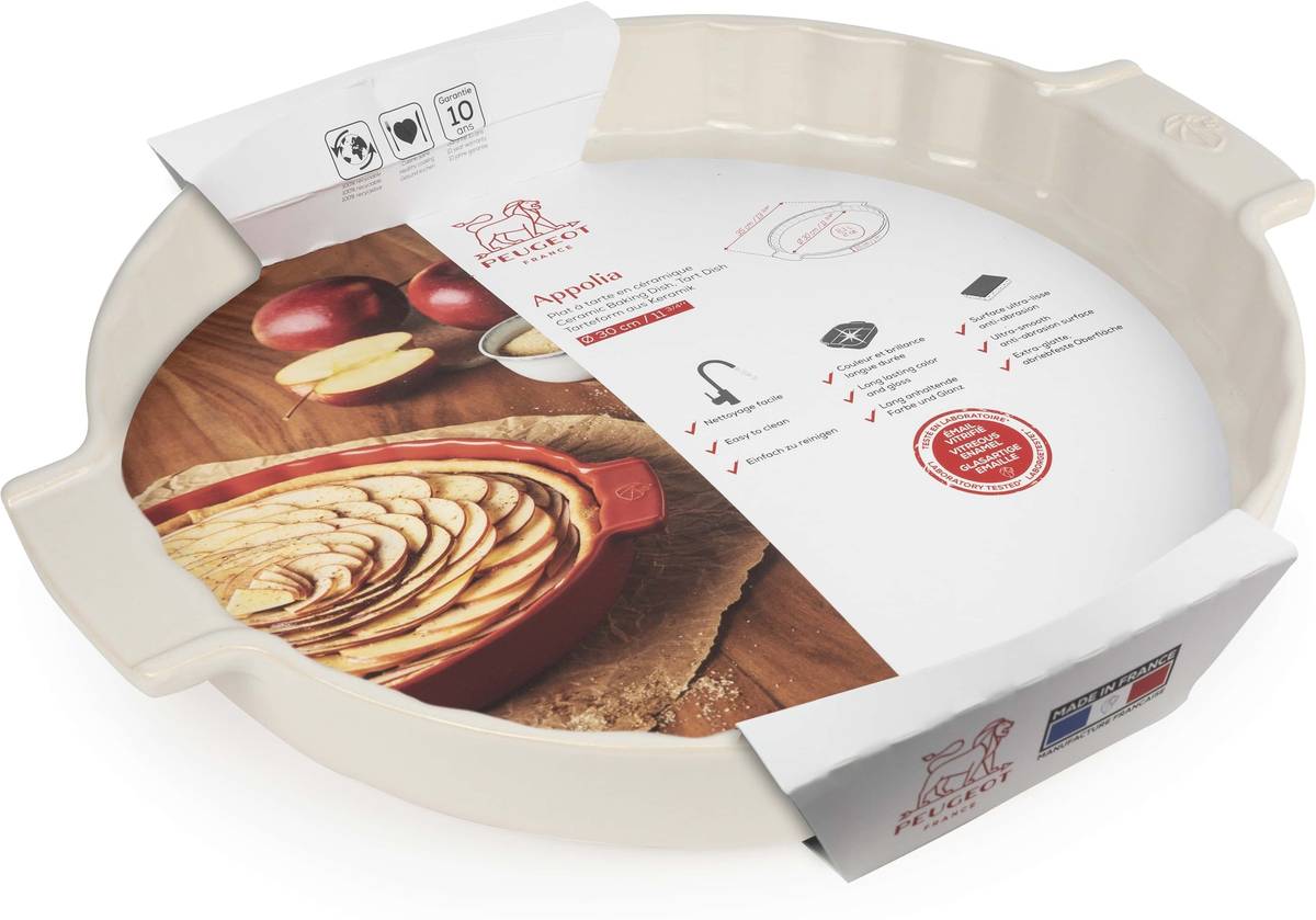 Peugeot Appolia Keramická forma na koláč, 30 cm, slonová kost