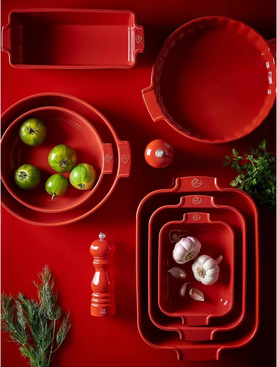 Peugeot Appolia Keramická forma na koláč, 30 cm, červená