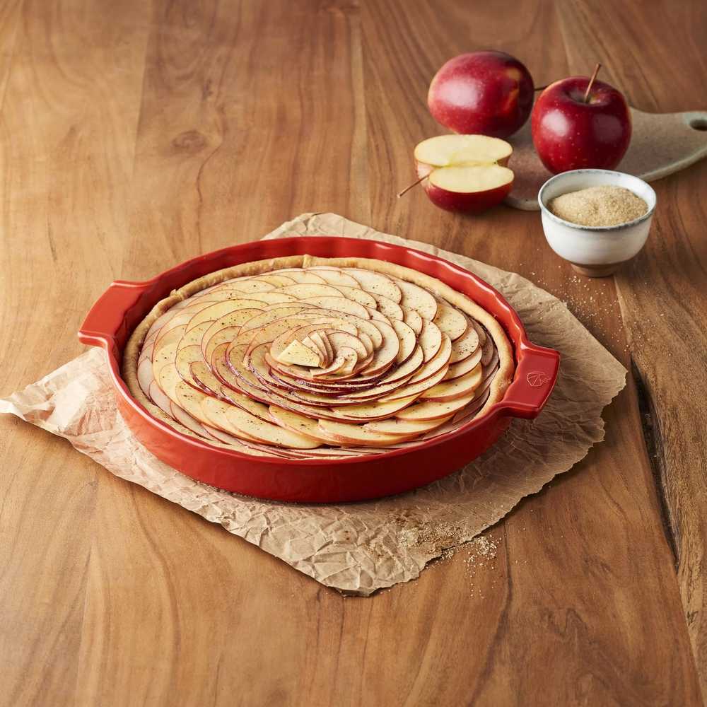Peugeot Appolia Keramická forma na koláč, 30 cm, červená