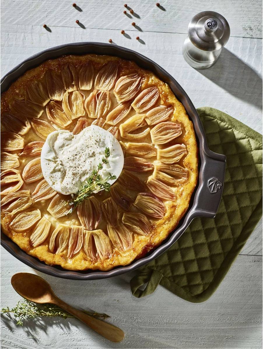 Peugeot Appolia Keramická forma na koláč, 30 cm, šedá břidlicová