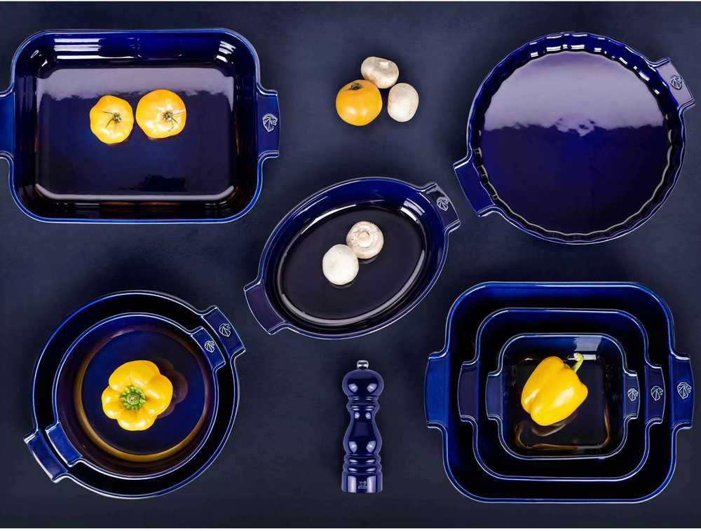 Peugeot Appolia Keramická forma na koláč, 30 cm, tmavě modrá