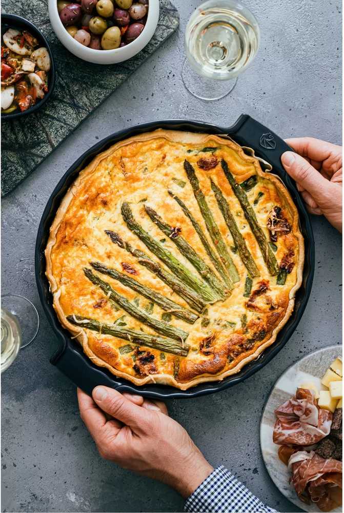 Peugeot Appolia Keramická forma na koláč, 28 cm, šedá břidlicová