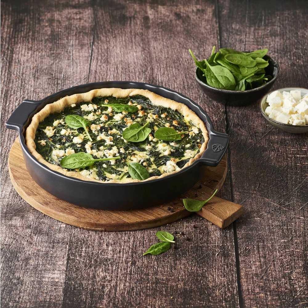 Peugeot Appolia Keramická forma na koláč, 28 cm, šedá břidlicová