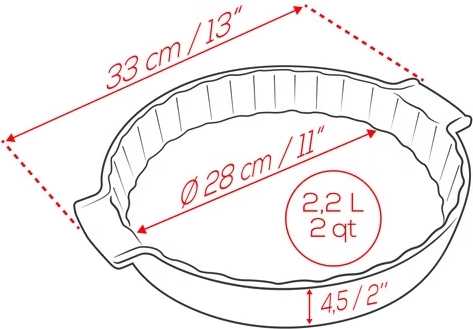 Peugeot Appolia Keramická forma na koláč, 28 cm, tmavě modrá