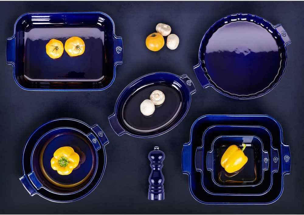 Peugeot Appolia Keramická forma na koláč, 28 cm, tmavě modrá