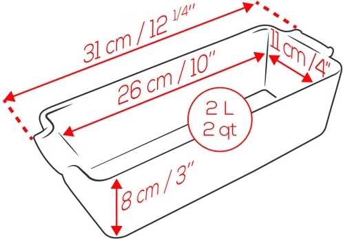 Peugeot Appolia Keramická forma na chléb, 31 cm, červená