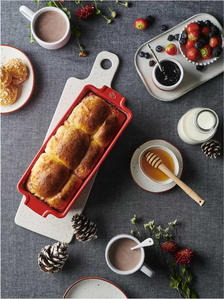 Peugeot Appolia Keramická forma na chléb, 31 cm, červená