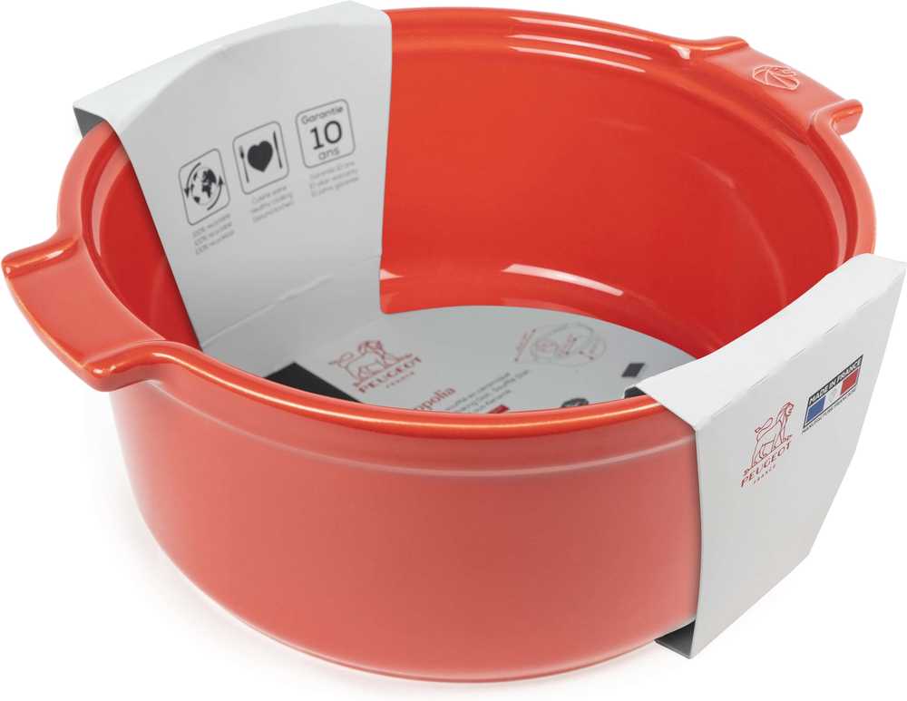 Peugeot Appolia Keramická forma na soufflé, 22 cm, červená