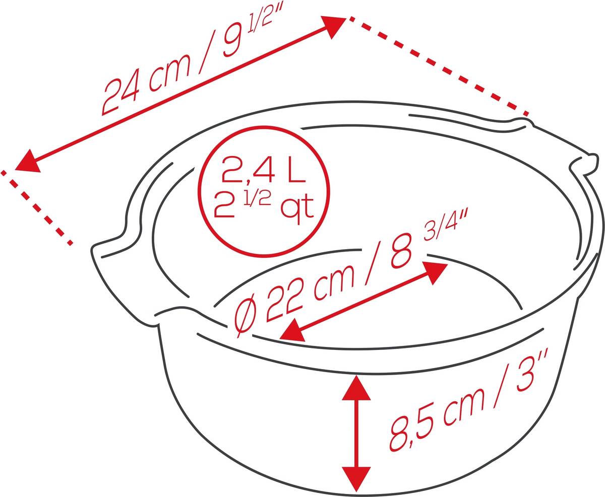 Peugeot Appolia Keramická forma na soufflé, 22 cm, tmavě modrá