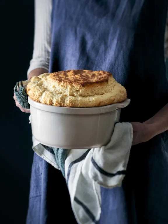 Peugeot Appolia Keramická forma na soufflé, 22 cm, tmavě modrá