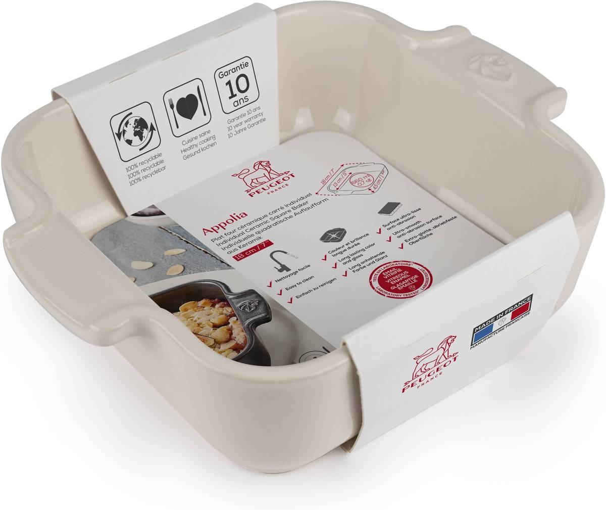 Peugeot Appolia Keramická zapékací mísa, 18 cm, slonová kost
