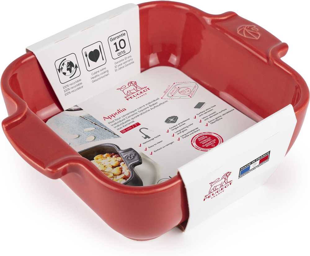Peugeot Appolia Keramická zapékací mísa, 18 cm, červená
