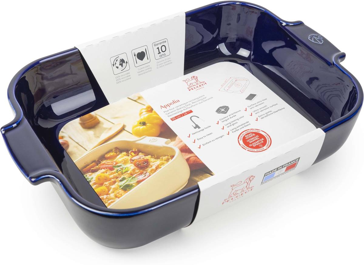 Peugeot Appolia Keramická zapékací mísa, 36 cm, tmavě modrá