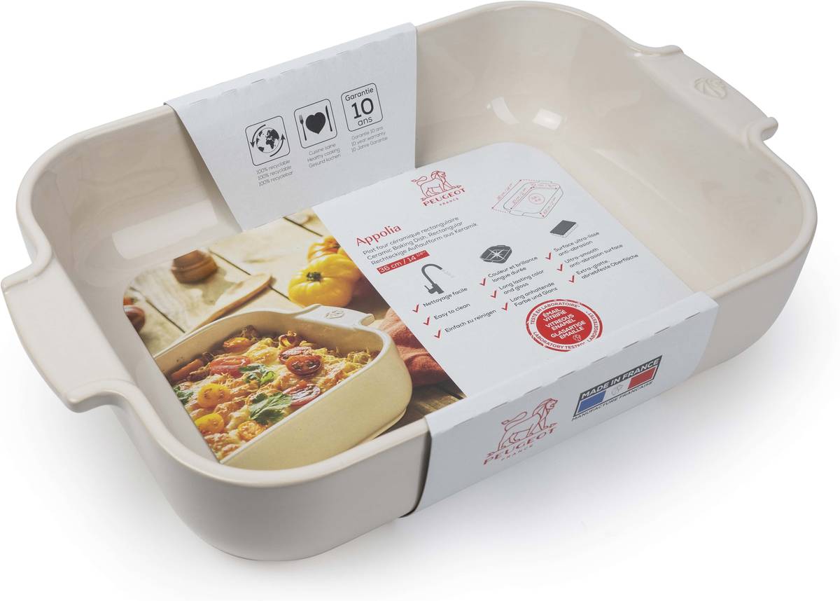 Peugeot Appolia Keramická zapékací mísa, 36 cm, slonová kost