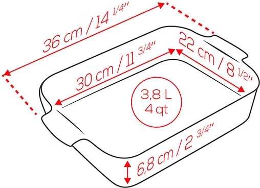 Peugeot Appolia Keramická zapékací mísa, 36 cm, slonová kost