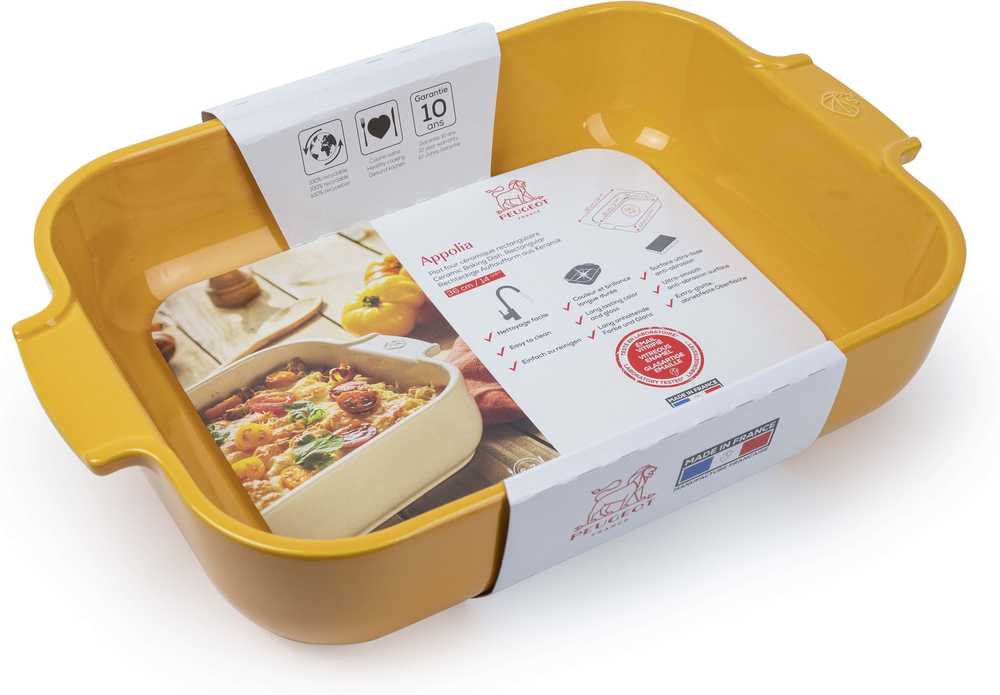 Peugeot Appolia Keramická zapékací mísa, 36 cm, žlutá