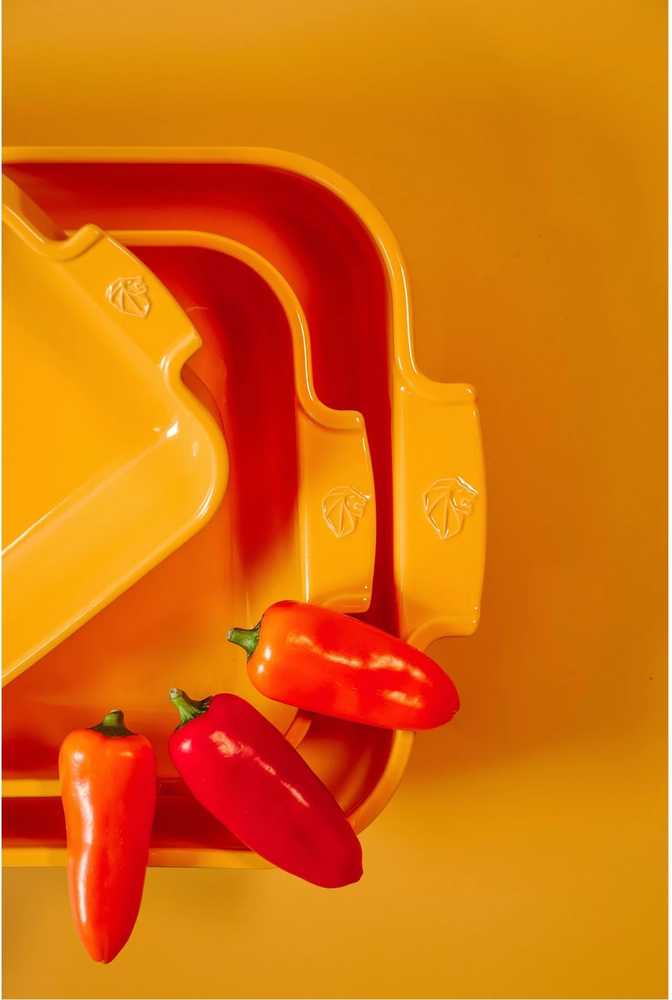 Peugeot Appolia Keramická zapékací mísa, 36 cm, žlutá