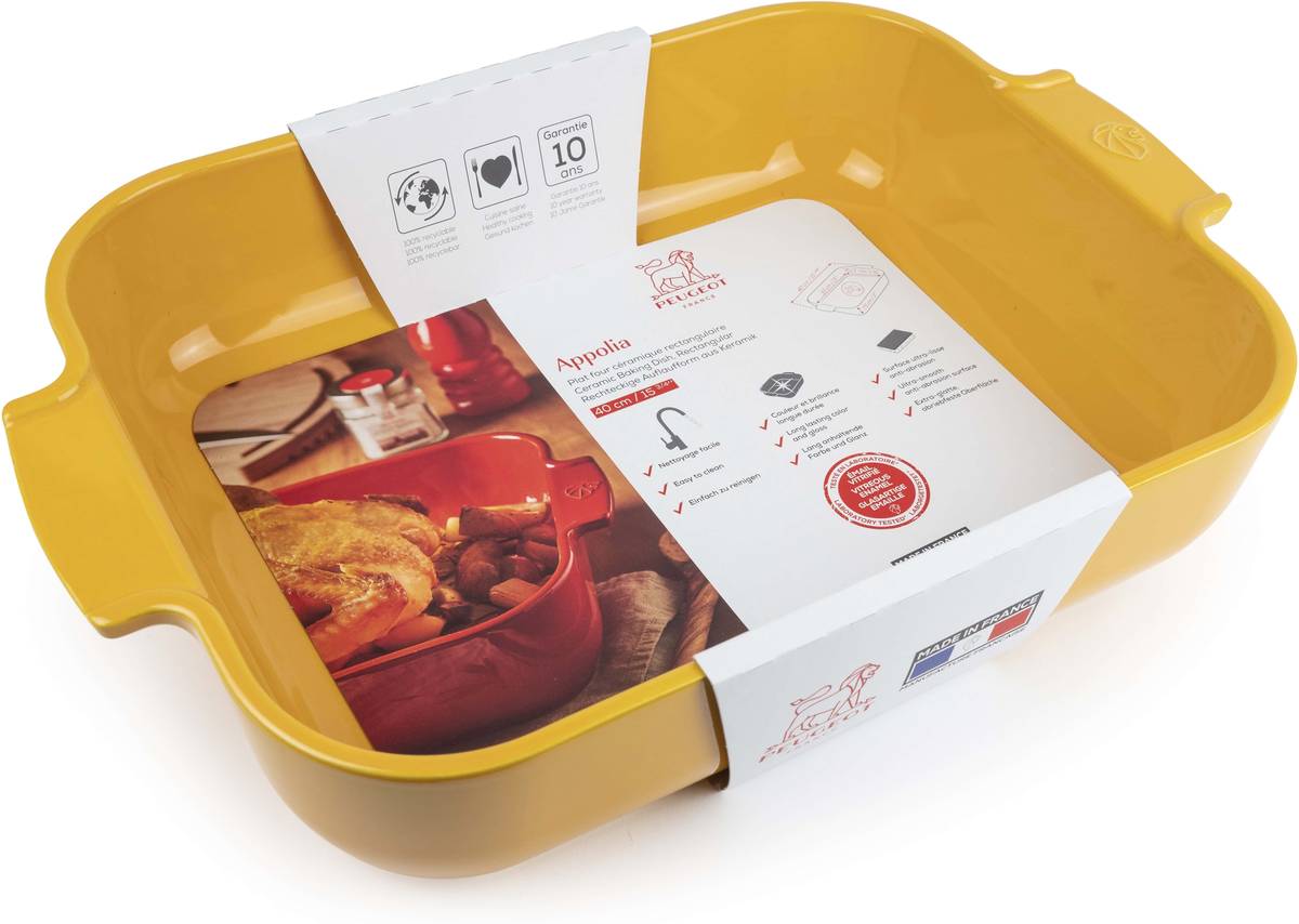 Peugeot Appolia Keramická zapékací mísa, 40 cm, žlutá