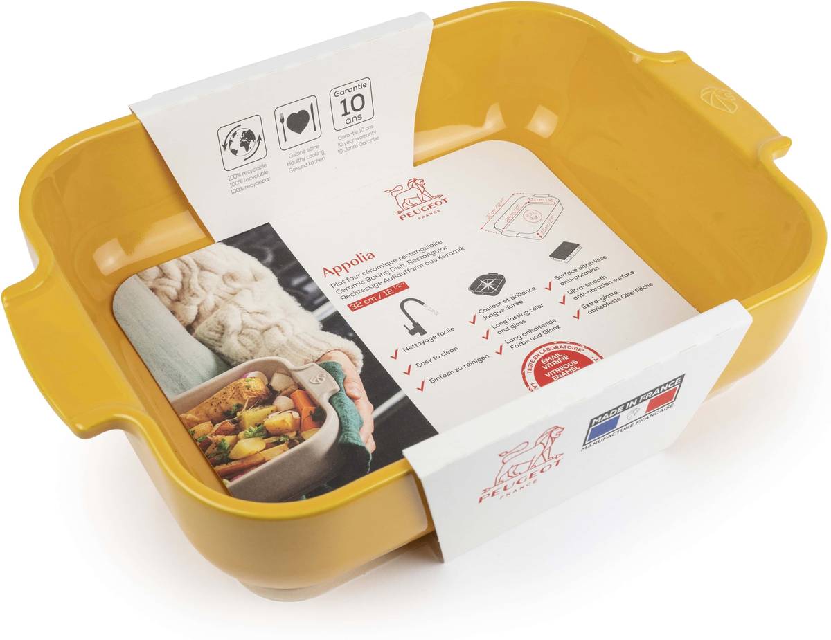 Peugeot Appolia Keramická zapékací mísa, 32 cm, žlutá