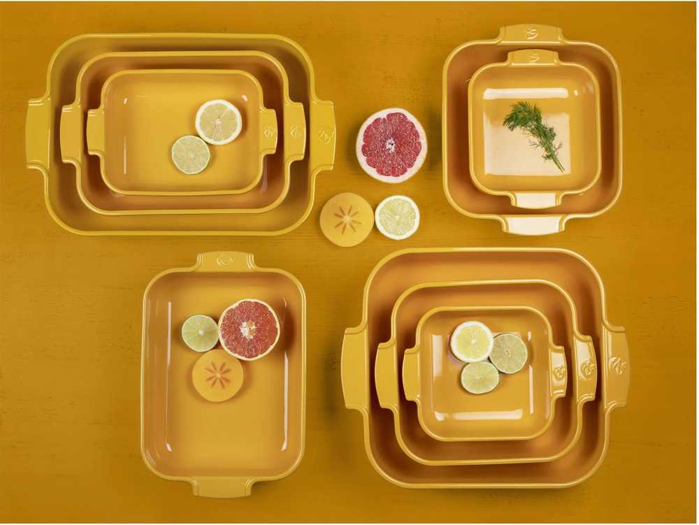 Peugeot Appolia Keramická zapékací mísa, 25 cm, žlutá