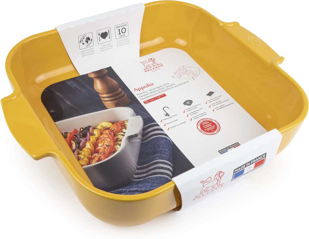 Peugeot Appolia Keramická zapékací mísa, 36 cm, žlutá