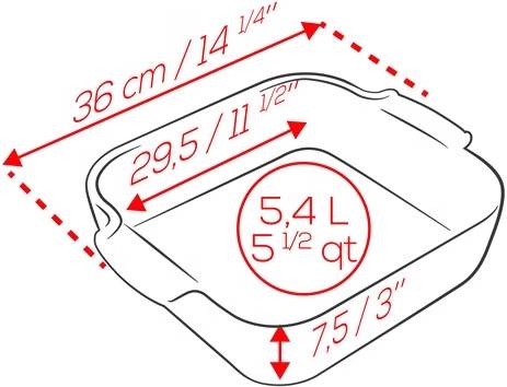 Peugeot Appolia Keramická zapékací mísa, 36 cm, žlutá