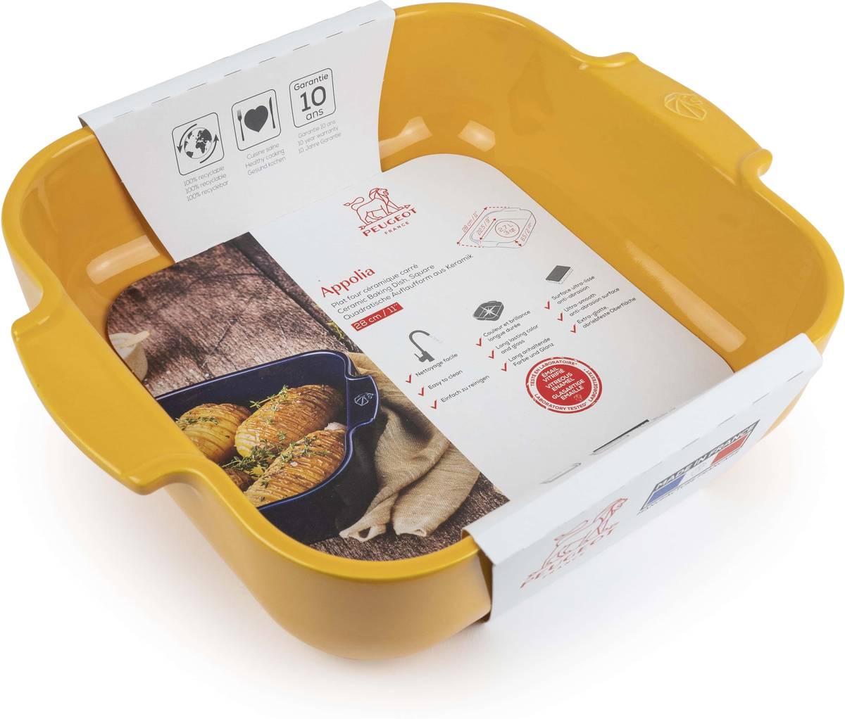 Peugeot Appolia Keramická zapékací mísa, 28 cm, žlutá