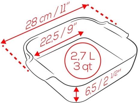 Peugeot Appolia Keramická zapékací mísa, 28 cm, žlutá