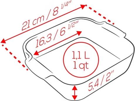 Peugeot Appolia Keramická zapékací mísa, 21 cm, žlutá