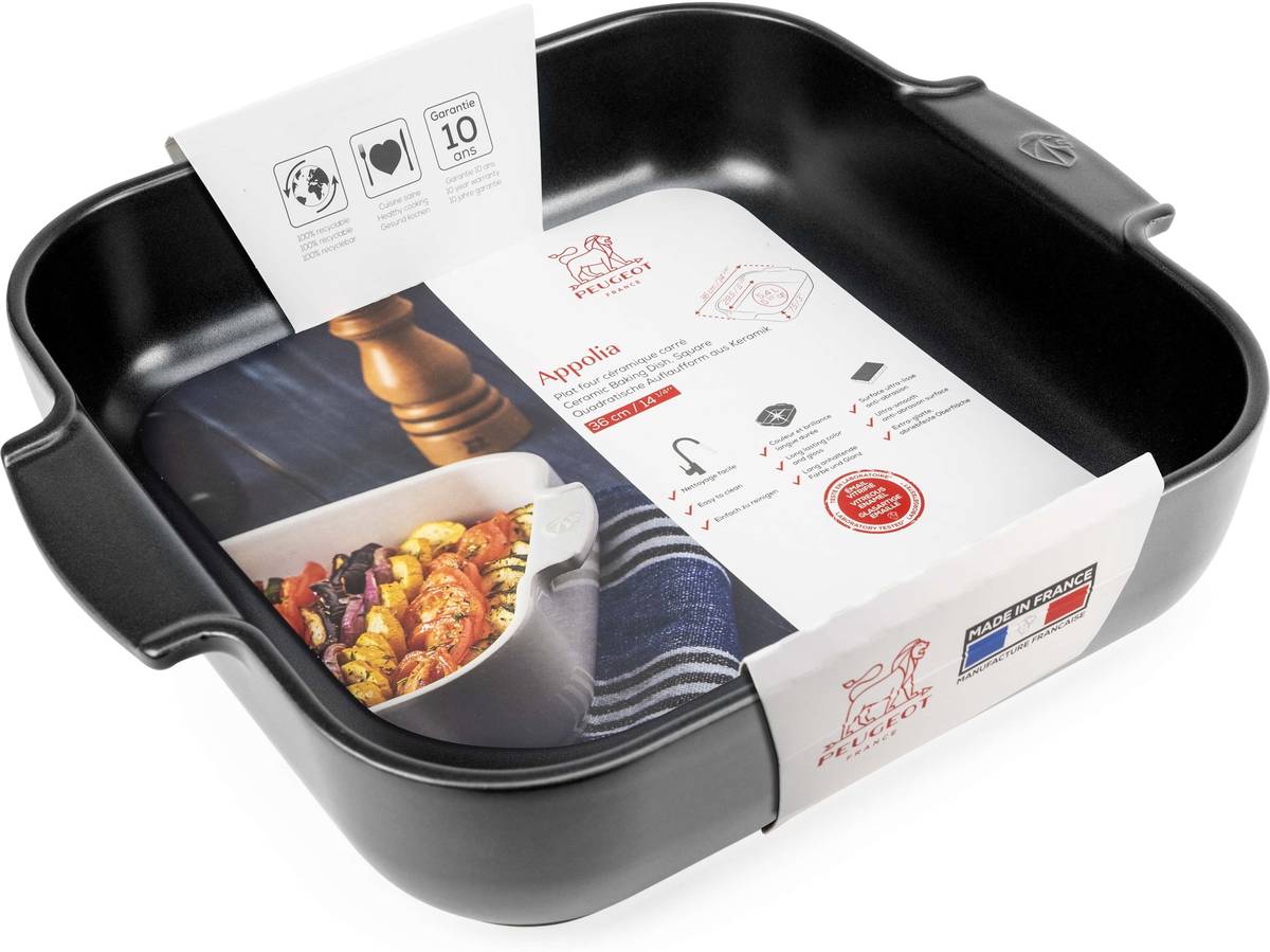 Peugeot Appolia Keramická zapékací mísa, 36 cm, černá