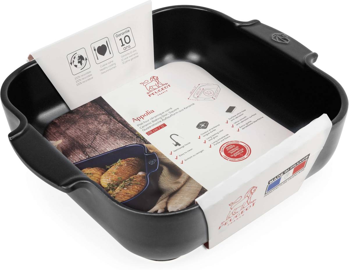 Peugeot Appolia Keramická zapékací mísa, 28 cm, černá