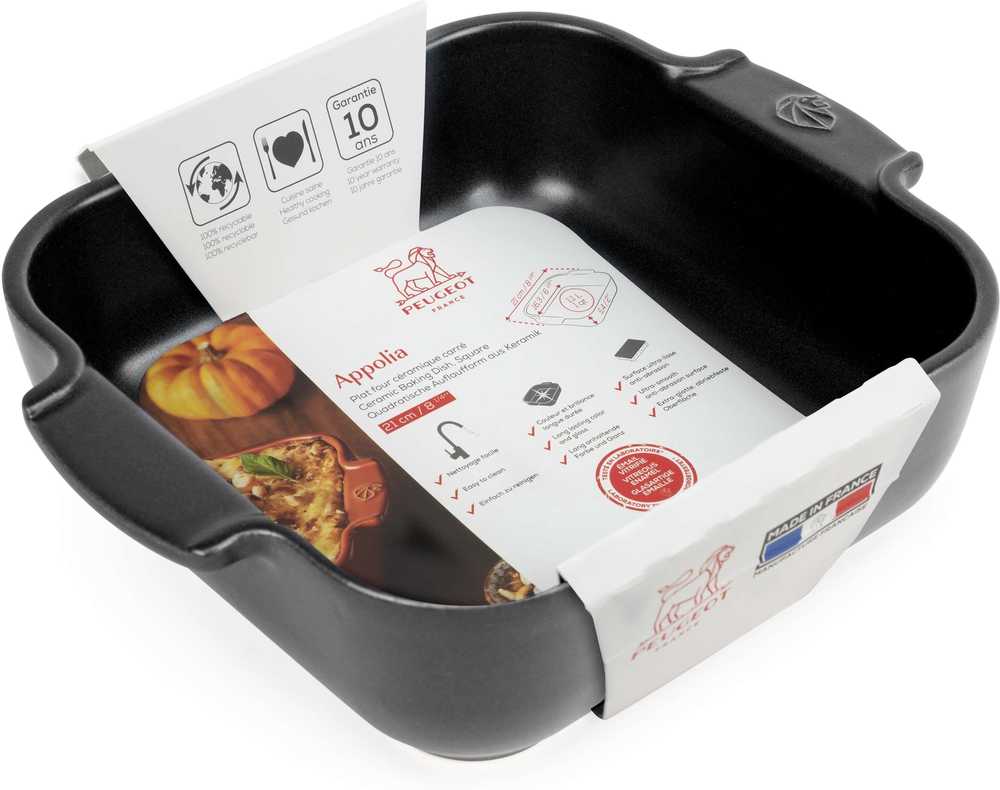 Peugeot Appolia Keramická zapékací mísa, 21 cm, černá