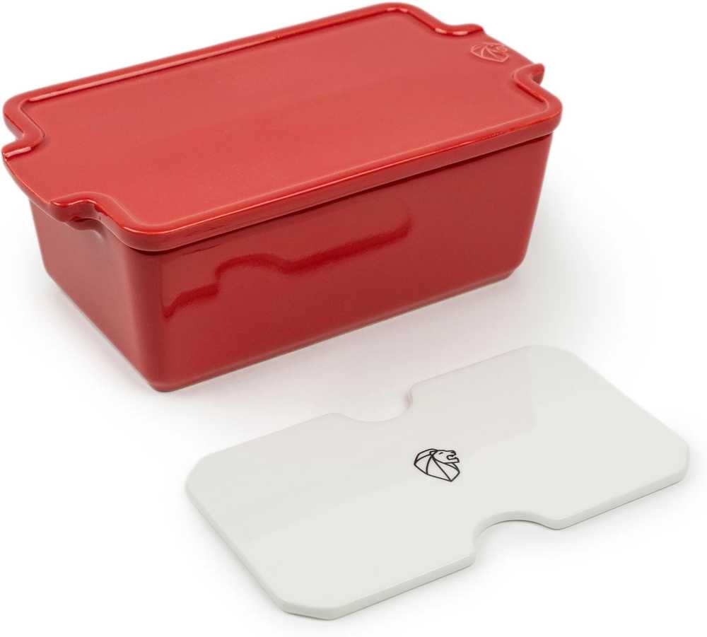 Peugeot Appolia Keramická terina s lisem, 20 cm, červená