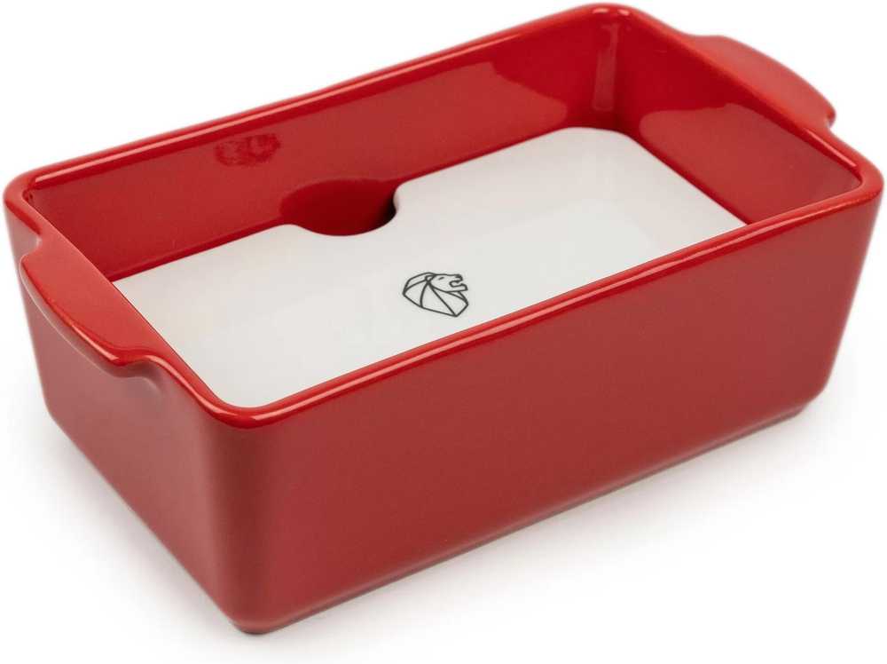 Peugeot Appolia Keramická terina s lisem, 20 cm, červená