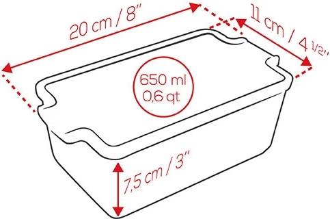 Peugeot Appolia Keramická terina s lisem, 20 cm, červená